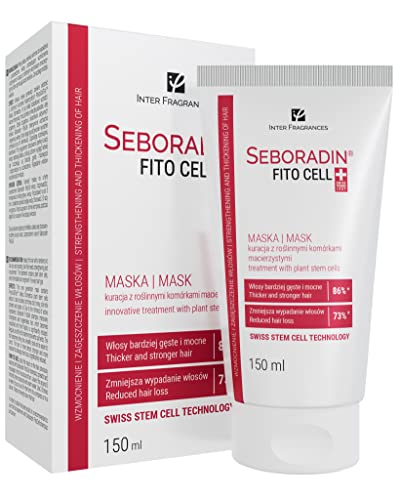 Seboradin FitoCell Maske Haarausfall und Nachwuchs Fitocell Maske mit Schweizer Technologie Stammzellen Phytocelltec™ Malus Domestica und Biotin für Damen und Herren, 150 ml von SEBORADIN