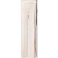 SEDUCTIVE Flared Fit Bundfaltenhose aus Viskose-Mix Modell 'NANOU' in Offwhite, Größe 40 von SEDUCTIVE