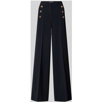 SEDUCTIVE Wide Leg Stoffhose mit Knopfleisten Modell 'BRIDGET' in Marine, Größe 42 SEDUCTIVE Wide Leg Stoffhose mit Knopfleisten Modell 'BRIDGET' in Marine, Größe 42 von SEDUCTIVE