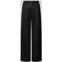 SEDUCTIVE Wide Leg Stoffhose mit Strukturmuster in Black, Größe 38 SEDUCTIVE Wide Leg Stoffhose mit Strukturmuster in Black, Größe 38 von SEDUCTIVE