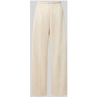 SEDUCTIVE Wide Leg Stoffhose mit Strukturmuster in Offwhite, Größe 34 SEDUCTIVE Wide Leg Stoffhose mit Strukturmuster in Offwhite, Größe 34 von SEDUCTIVE