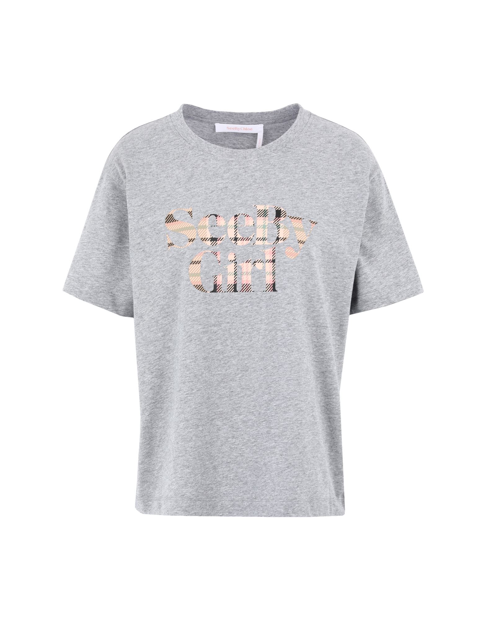 SEE BY CHLOÉ T-shirts Damen Hellgrau von SEE BY CHLOÉ