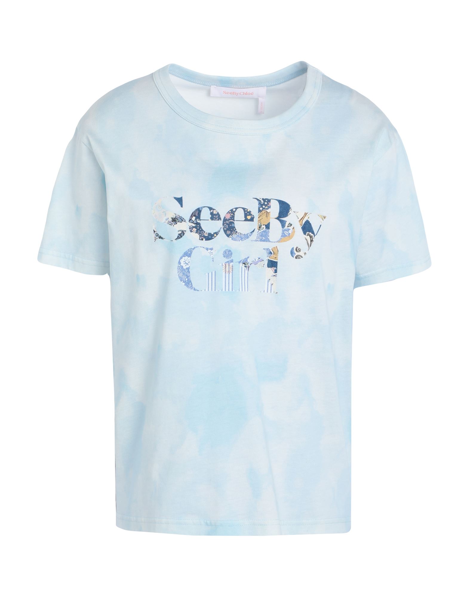 SEE BY CHLOÉ T-shirts Damen Himmelblau von SEE BY CHLOÉ