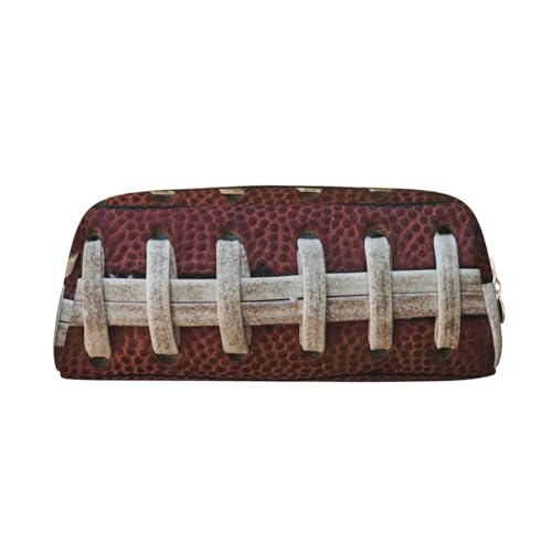 SEFZCXDN American Football Federmäppchen mit Schnürsenkel-Aufdruck, Schreibwaren-Tasche, Mehrzweck-Reise-Kosmetiktasche, gold, Einheitsgröße, Kosmetikkoffer von SEFZCXDN