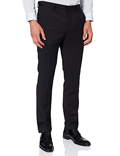 SELECTED HOMME Herren SLHSLIM-MYLOBILL BLACK TRS B NOOS Anzughose, Schwarz (Black Black), W36(Herstellergröße: 102) von SELECTED HOMME