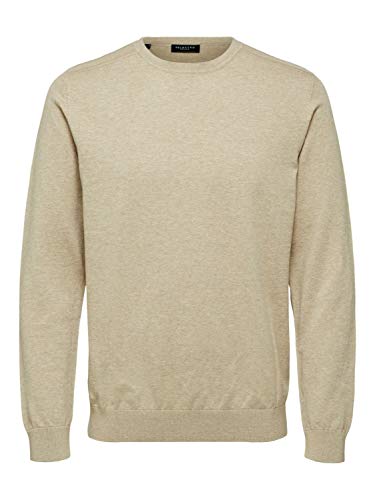 SELETED HOMME Herren SLHBERG Crew Neck NOOS Pullover, Kelp/Detail:Melange, XXL von SELECTED HOMME