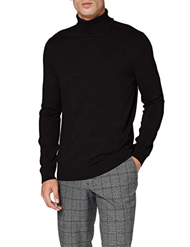 SELECTED HOMME Herren SLHBERG ROLL Neck B NOOS 16074684, Black, XL von SELECTED HOMME