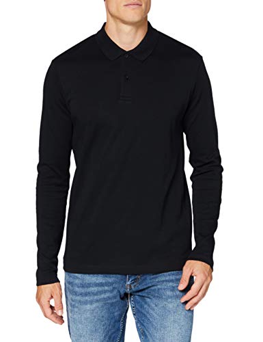 SELECTED HOMME Herren SLHPARIS LS Polo B NOOS 16075838, Black, M von SELECTED HOMME