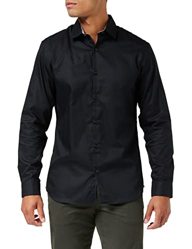 SELECTED HOMME Herren Slhslimnew-mark Shirt B Noos Klassisches Hemd, Black, XXL EU von SELECTED HOMME