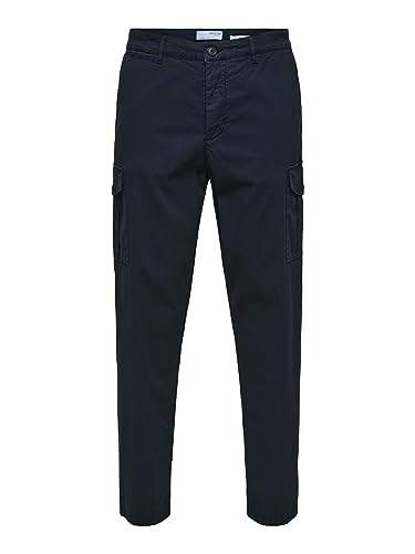 SELECTED HOMME Herren Slhslimtapered-wick 172 Cargo W Noos Hose, Dark Sapphire, 31W / 34L EU von SELECTED HOMME