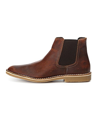 SELECTED Herren Sel Leon Leather H Chelsea Boots, Braun (Cognac), 45 EU (11 UK) von SELECTED FEMME