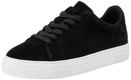 SELETED HOMME Herren SLHDAVID Chunky Suede NOOS O Sneaker, Black, 45 EU von SELETED HOMME