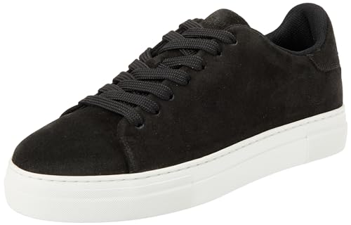 SELETED HOMME Herren SLHDAVID Chunky Suede NOOS Sneaker, Black, 42 EU von SELETED HOMME