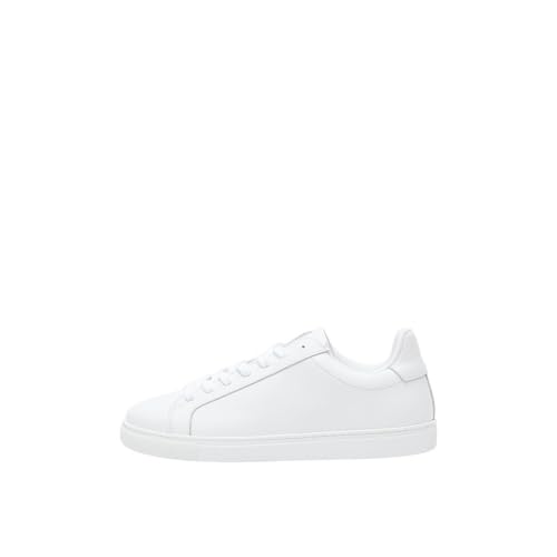 SELETED HOMME Herren SLHEVAN Leather NOOS Sneaker, White, 44 EU von SELETED HOMME