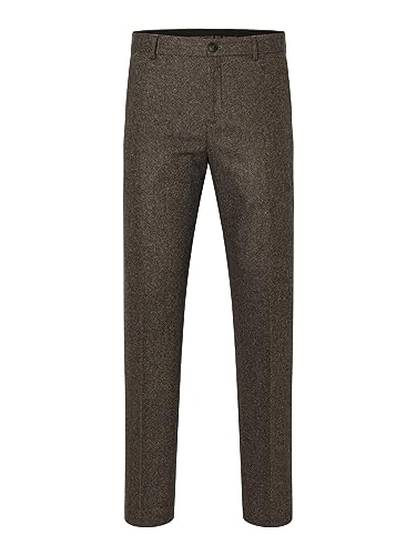 SELETED HOMME Herren SLHSLIM-ISAC Brown STRUC TRS B NOOS Stoffhose, Brownie, 44 SELETED HOMME Herren SLHSLIM-ISAC Brown STRUC TRS B NOOS Stoffhose, Brownie, 44 von SELECTED HOMME