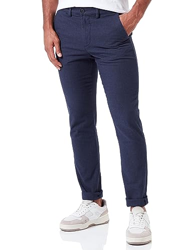 SELETED HOMME Herren SLHSLIM-Miles 175 Brushed Pants W NOOS Hose, Dark Sapphire/Detail:Structure, 31W x 32L von SELECTED HOMME