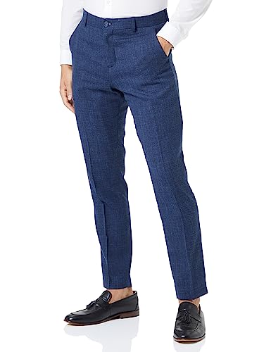 SELETED HOMME Herren SLHSLIM-Oasis Linen TRS NOOS Anzughose, Dark Navy, 48 von SELETED HOMME