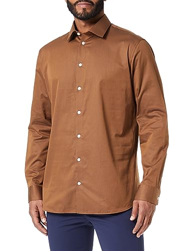 SELETED HOMME Herren SLHSLIMETHAN Shirt LS Classic NOOS Hemd, Dachshund, S von SELECTED HOMME