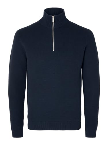 SELETED HOMME SLHDANE LS Knit Structure Half Zip NOOS von SELECTED HOMME