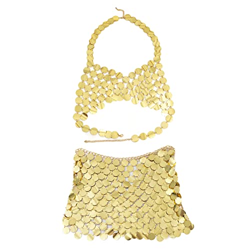 SELVFZ Pailletten Halfer Rave Outfits Festival Rock Tube BH Top Dancewear Kostüm Pailletten Für Frauen Mädchen SELVFZ Pailletten Halfer Rave Outfits Festival Rock Tube BH Top Dancewear Kostüm Pailletten Für Frauen Mädchen von SELVFZ