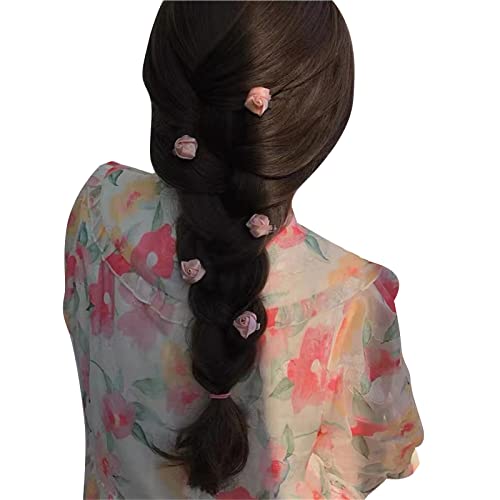 5 Rosen Haarspange für Frauen Rose Haarnadel Seitenclip Rose Bobby Pin Kleine Blume Haarspange Haarspangen Pony Clip Rose Haarspange von SELiLe