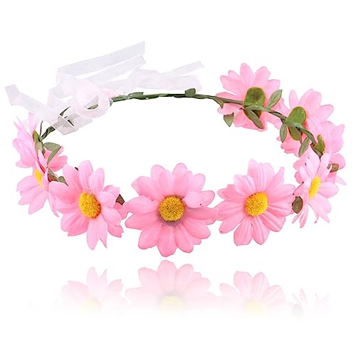 Blumen-Haarband für Damen, Hochzeitszeremonie, zartes Stirnband mit verstellbarem Band, Fotografie-Haarschmuck, Blumen-Haarband für Mädchen, Blumen-Haarband für Frauen, Mädchen, Blumen-Stirnband von SELiLe