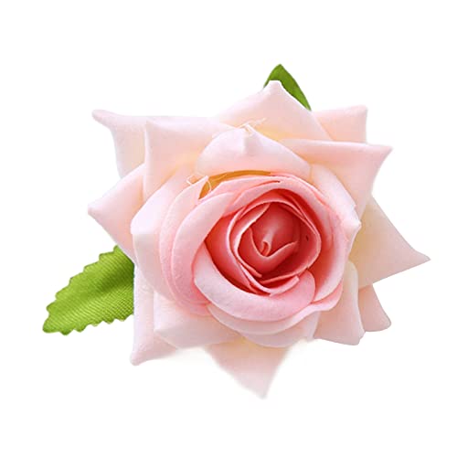 Blumen-Haarspangen, Rosen-Haarspange, Blumen-Brosche, Haarspange, Damen-Braut-Brosche, Anstecknadel, Blumen-Haarnadel, Rosen-Brosche, Anstecknadel, Rosen-Brosche für Frauen von SELiLe