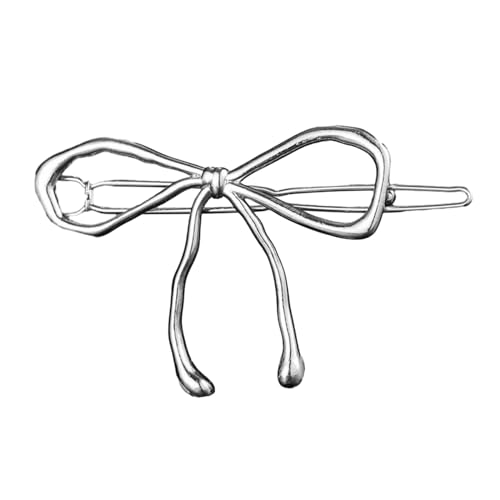 Modische Haarspange, einfache Schleife, Haarspangen, Metall, hohl, eleganter Haarschmuck für Damen und Mädchen, modische Haarspangen von SELiLe