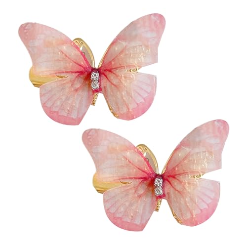 Moving Butterfly Haarspange aus Metall für dickes Haar, dünnes Haar für Frauen und Mädchen, starker Halt, Haar-Accessoire, kleine bewegliche Schmetterling, Metall-Haarspange für Damen, Kleinkinder, von SELiLe