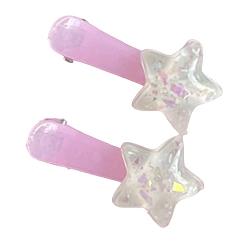 Niedliche Stern-Haarspange mit Glitzerstern, Haarspange für Mädchen, Stern-Haarspange, Kinder-Haarspangen, Entenschnabel-Clip, Haar-Piercing, Stern-Haarspangen von SELiLe