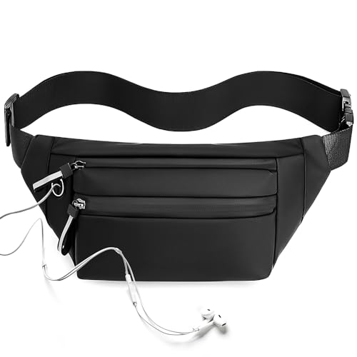 Bauchtasche Mode Hüfttaschen Wasserdichte Bauchtaschen Bauchtaschen für Damen und auch Bauchtaschen für Männer mit verstellbarem Gürtel, Hüfttasche für Wandern, Joggen und Reisetasche Geldbörse, von SENLINLU