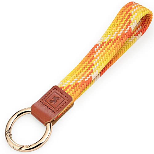 SENLLY Schlüsselband Handschlaufe Schlüsselanhänger kurz Lanyard, Hergestellt aus Hochwertigem Superweichem Nylon Gewebe von SENLLY