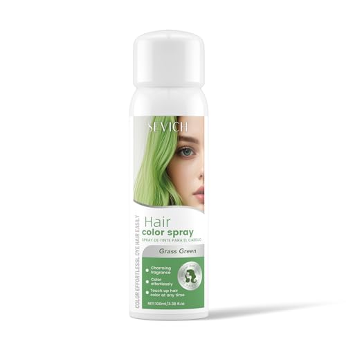 Sevich Haarspray Farbe Spray,temporäres Haarfärbemittel Für Männer & Frauen, Sofortige Anwendung Der Haarfarbe, Schnell Trocknend, Nicht Klebend, Langanhaltend, Kein Verblassen, 100ml Grün Sevich Haarspray Farbe Spray,temporäres Haarfärbemittel Für Männer & Frauen, Sofortige Anwendung Der Haarfarbe, Schnell Trocknend, Nicht Klebend, Langanhaltend, Kein Verblassen, 100ml Grün von SEVICH