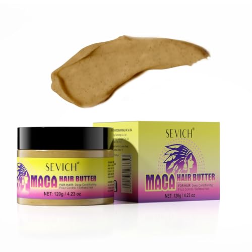Sevich Maca Hair Butter Oil, Haaröle Für Haarwachstum,Maca Haarmaske Für Frauen & Männer, Erhöht Die Vitalität Der Kopfhaut, Lindert Trockene Kopfhaut, Hält Die Kopfhaut Feucht Und Gesund, 120g Sevich Maca Hair Butter Oil, Haaröle Für Haarwachstum,Maca Haarmaske Für Frauen & Männer, Erhöht Die Vitalität Der Kopfhaut, Lindert Trockene Kopfhaut, Hält Die Kopfhaut Feucht Und Gesund, 120g von SEVICH