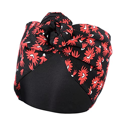 Stirnband Damen Blumendruck Elastische Bandana-Draht-Kopfband geknotete Mode-Tie-Schal Hairband Kopfschmuck for Frauen Haarschmuck Stirnband (Size : CD1317-A) von SEvso