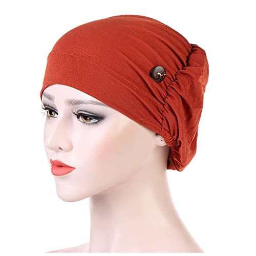 Stirnband Damen Frauen Samt Turban Hut Stirnband Muslim Hijab Caps Weibliche weiche Bandana Stirnband Hijabs Kopf Wrap Haar Zubehör Stirnband (Size : 28) von SEvso