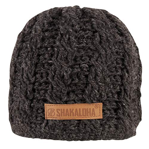 Shakaloha Bibb Beanie Antracite - Wintermütze/Strickmütze - Weich & Atmungsaktiv - OneSize - Unisex - für Herren & Damen for Men & Women - OneSize von SHAKALOHA LIFE IS FOR LIVING