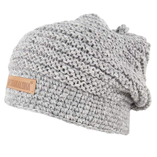 Shakaloha Brandy Beanie Grey - Wintermütze/Strickmütze - Weich & Atmungsaktiv - OneSize - Unisex - für Herren & Damen for Men & Women - OneSize von SHAKALOHA LIFE IS FOR LIVING