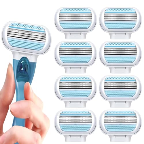 SHANHAIKX Venus Smooth Ersatzklingen Damenrasierer,Set von 8,Rasierklingen für Rasierer Damen,Venus Rasierklingen Damen,3 Von Schutzkissen Umgebene Klingen,Die Sich Der Körperkontur Anpassen SHANHAIKX Venus Smooth Ersatzklingen Damenrasierer,Set von 8,Rasierklingen für Rasierer Damen,Venus Rasierklingen Damen,3 Von Schutzkissen Umgebene Klingen,Die Sich Der Körperkontur Anpassen von SHANHAIKX