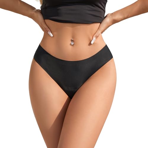 SHARICCA Perioden Bikinihosen für Damen Bikini Hose Period Swimwear Schwarze Bikini Slips Auslaufsichere Menstruations Badehose Periodenunterwäsche(Schwarz-1P01-New XS) von SHARICCA