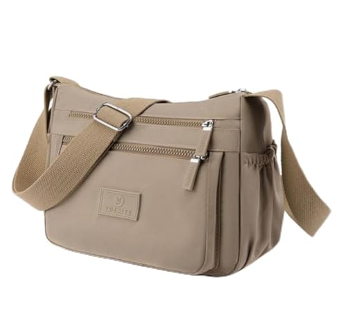 SHEBUYLLI Crossbody Bag Damen, Damen Cross-Body Taschen mit Verstellbarem Gurt Damen Handtaschen Schultertaschen Wasserdicht Multi-Pocket Crossbody Bag Reisetasche für Frauen Wandern Täglicher von SHEBUYLLI