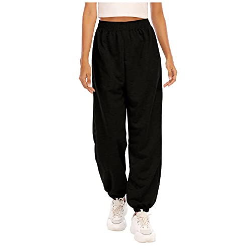 SHECO Damen Lauf Jogginghose Damen Frauen Baumwolle Sporthose Freizeithose Lang Freizeit Outdoorhose Blickdicht Sports Trousers formell, entspannte Passform Trainingshose Fitness von SHECO