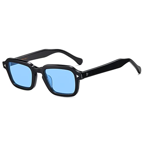 SHEEN KELLY Acetat polarisierte retro rechteck sonnenbrille für männer frauen vintage quadrat tinted tates sonnenbrille von SHEEN KELLY