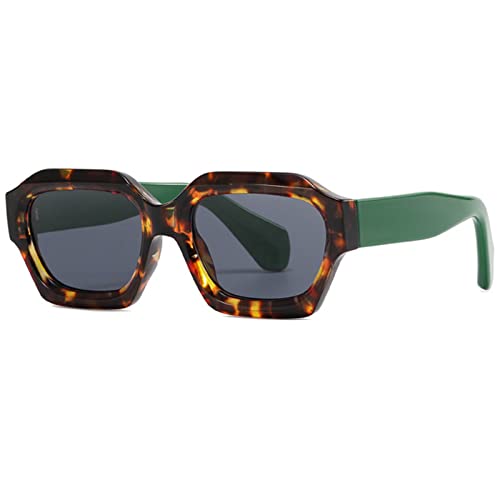 SHEEN KELLY Mode übergroße Sonnenbrille Damen Herren trendiger bunter unregelmäßiger Rahmen von SHEEN KELLY