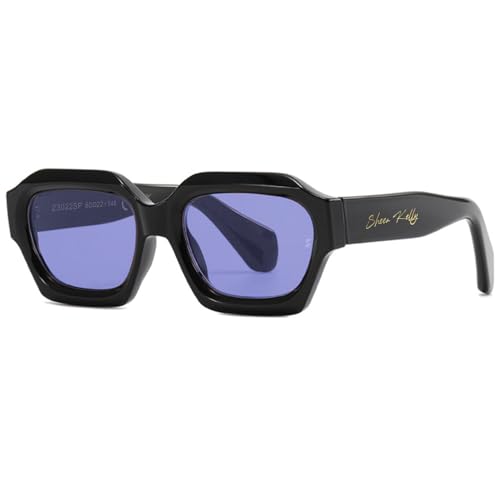 SHEEN KELLY Mode übergroße Sonnenbrille Damen Herren trendiger bunter unregelmäßiger Rahmen von SHEEN KELLY