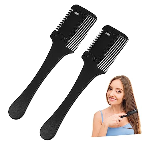 SHERCHPRY 2 Stück Messer Haarschnittkamm Haarschneidekamm Friseur Doppelt Verdünner Für Cutter Verdünnung Rasiermesser-schneidekamm Haar Dünner Rasierkamm Klingen Trimmer Nick Schwarz SHERCHPRY 2 Stück Messer Haarschnittkamm Haarschneidekamm Friseur Doppelt Verdünner Für Cutter Verdünnung Rasiermesser-schneidekamm Haar Dünner Rasierkamm Klingen Trimmer Nick Schwarz von SHERCHPRY