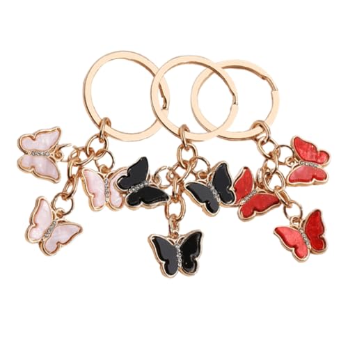 SHERCHPRY 3stücke Teiliges Bunte Schmetterling Schlüsselanhänger Mit Strass Dekorative Handtaschen Und Rucksackanhänger Für Erwachsene Einzigartiger Accessoire-Charm SHERCHPRY 3stücke Teiliges Bunte Schmetterling Schlüsselanhänger Mit Strass Dekorative Handtaschen Und Rucksackanhänger Für Erwachsene Einzigartiger Accessoire-Charm von SHERCHPRY