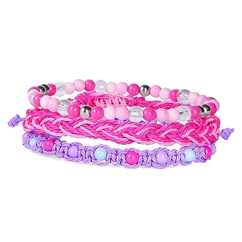 SHERCHPRY 3St Surfer-Armband Seil Armband Herrenschmuck Armband Damenanzüge Männer Armbänder frauen schmuck Böhmisches Armband Böhmen einstellen 3-teiliges Set Fräulein Rosa von SHERCHPRY