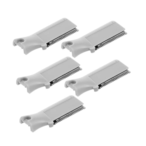 SHERCHPRY 5 Stück Gesichtstrimmer für Männer Entferner-Ersatzköpfe Rasierer Klingen Professional Dame trimmen gebogen Augenbrauen Rasierset Wimperntrimmer Plastik Dark Grey SHERCHPRY 5 Stück Gesichtstrimmer für Männer Entferner-Ersatzköpfe Rasierer Klingen Professional Dame trimmen gebogen Augenbrauen Rasierset Wimperntrimmer Plastik Dark Grey von SHERCHPRY