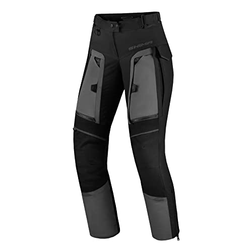 SHIMA Hero Motorradhose Damen mit Protektoren Ganzjährig Mesh Airforce Knieprotektoren Sommer Motorrad Hosen Winter Wasserdicht Motorradkombi Motorradjacke Touren (Frauen, Grau, L) von SHIMA